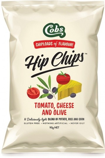 Cobs Hip Chips Tomato, Cheese & Olive  8x90g