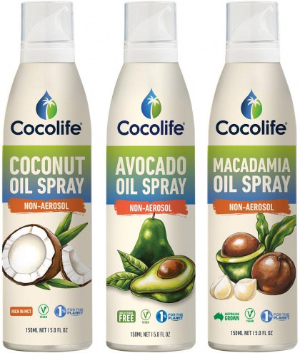 Cocolife Non-Aersol Spray  Range Gift Pack (Coconut, Macadamia, Avocado)
