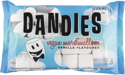 Dandies Vegan Vanilla Marshmallows Regular Size 283g FEB24