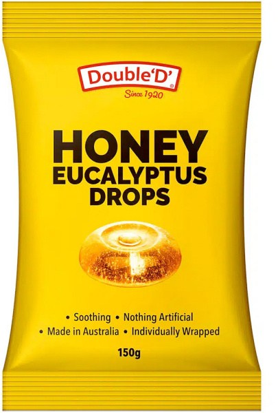 Double D Eucalyptus & Honey Drops 150g