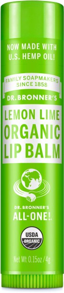 Dr Bronner's Lip Balm Lemon Lime 4g