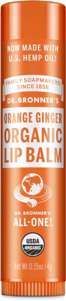 Dr Bronner's Lip Balm Orange Ginger 4g