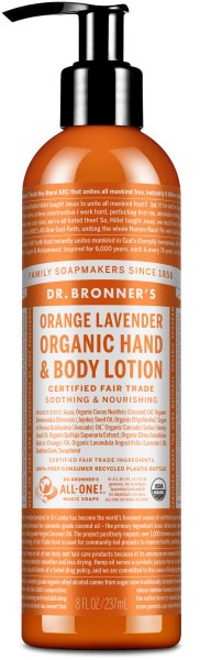 Dr Bronner's Lotion Orange Lavender 237ml