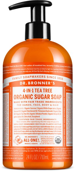 Dr Bronner's Organic Pump Soap Tea Tree 710ml