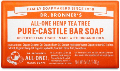 Dr Bronner's Pure Castile Bar Soap Tea Tree 140g