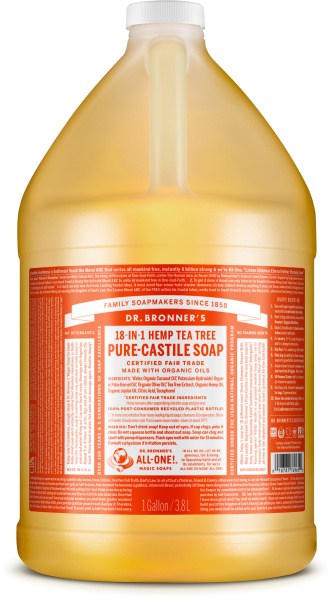 Dr Bronner's Pure Castile Liquid Soap Tea Tree 3.78L