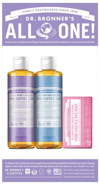 DR. BRONNER'S Pure Castile Soap Love Unites Pack