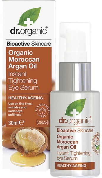 Dr Organic Eye Serum Tightening Organic Moroccan Argan Oil 30ml