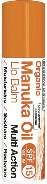 Dr Organic Lip Balm SPF 15 Manuka Honey 5.7ml
