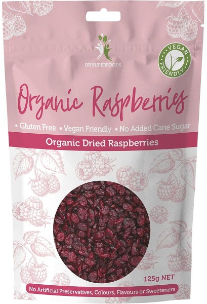 Dr Superfoods Dried Raspberries Organic 125g