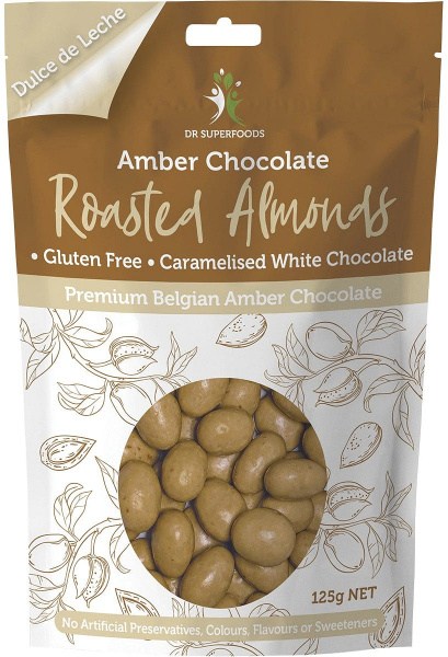 Dr Superfoods Roasted Almonds Amber Chocolate 125g