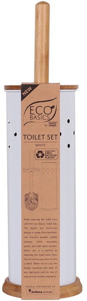 Eco Basics Toilet Set - White