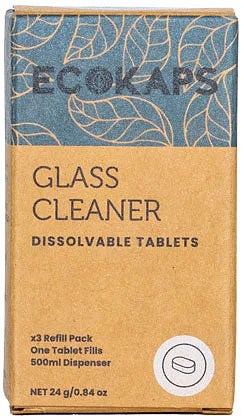 Ecokaps Glass Cleaner 3pc Tablet Box
