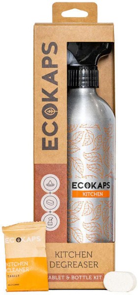 Ecokaps Kitchen Degreaser Bottle/Tablet Kit