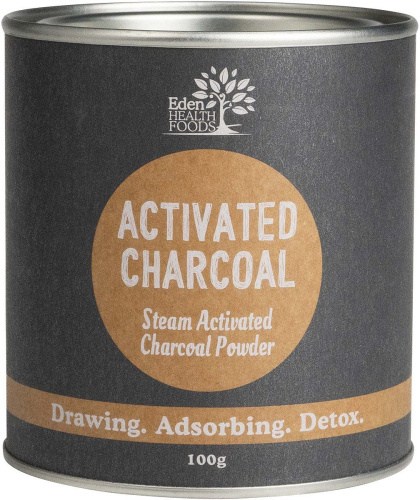 Eden Healthfoods Activated Charcoal Steam Activated Charcoal Powder 100g
