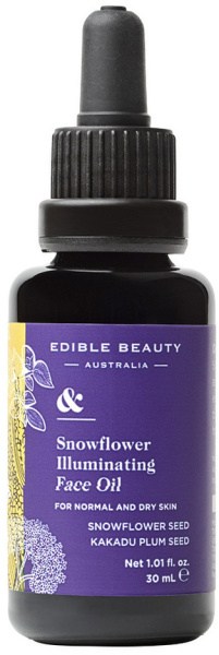 EDIBLE BEAUTY AUSTRALIA & Snowflower Illuminating Face Oil 30ml