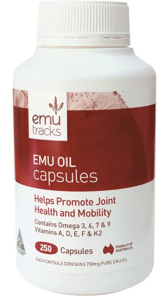 EMU TRACKS Emu Oil 750mg Capsules 250c