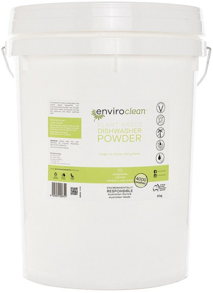 ENVIROCLEAN Plant Based Dishwasher Powder 20kg