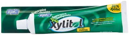 EPIC Spearmint Toothpaste with Xylitol (with Fluoride) 4.9oz