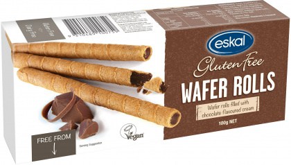 Eskal  Wafer Rolls Chocolate Cream 100g
