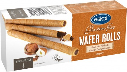 Eskal  Wafer Rolls Hazelnut Cream 100g