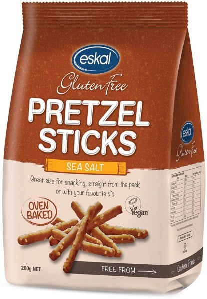Eskal Pretzel Sticks Sea Salt  Vegan 200g