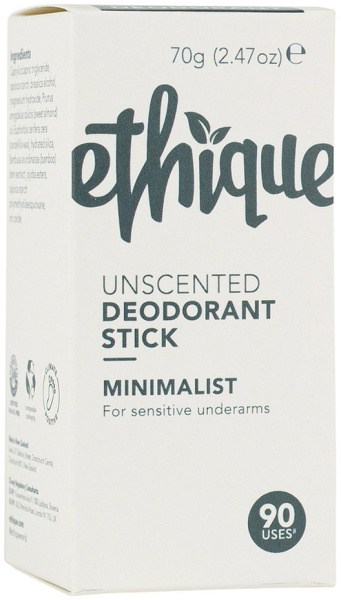 ETHIQUE Deodorant Stick Minimalist Unscented (For Sensitive Underarms) 70g