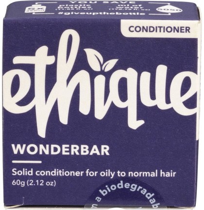 Ethique Solid Conditioner Bar Wonderbar Oily or Normal Hair 60g