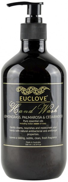 EUCLOVE Hand Wash Lemongrass, Palmarosa & Cedarwood Pump 500ml