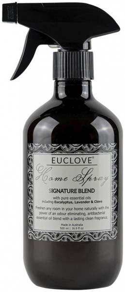 EUCLOVE Home Spray Eucalyptus, Lavender & Clove Oil (Signature Air Freshener) Spray 500ml