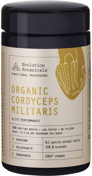Evolution Botanicals Organic Cordyceps Militaris Elite Performance 100g