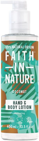 Faith In Nature Hand & Body Lotion Hydrating Coconut 400ml