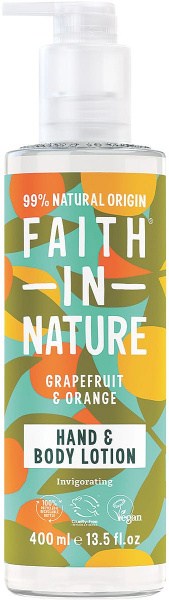 Faith In Nature Hand & Body Lotion Invigorating Grapefruit & Orange 400ml