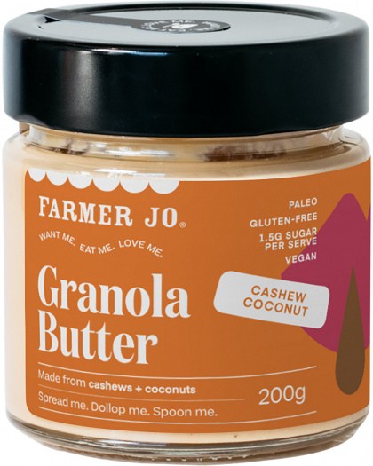 Farmer Jo Granola Butter Cashew Coconut  200g