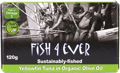 Fish 4 Ever Yellowfin Tuna in Olive Oil 120g REPLACE 76815