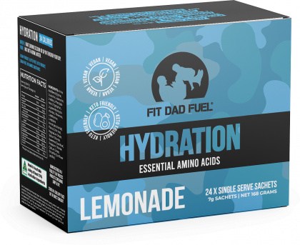 Fit Dad Fuel Lemonade Hydration (24 x 7g Single Serve Sachet) Box 168g