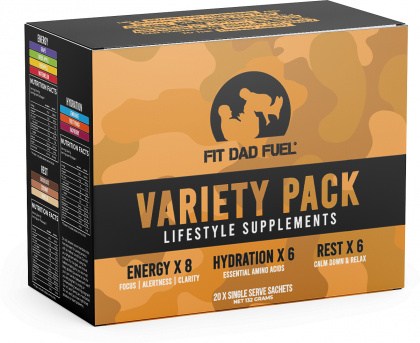 Fit Dad Fuel Variety Pack Mixed (20 Single Serve Sachets) 132g