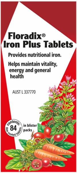 FLORADIX (BY SALUS) Iron Plus Tablets 84t