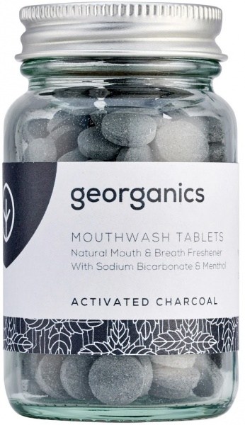 Georganics Mouthwash Tablets Activated Charcoal 180tabs