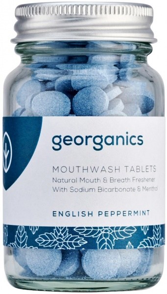 Georganics Mouthwash Tablets English Peppermint 180tabs
