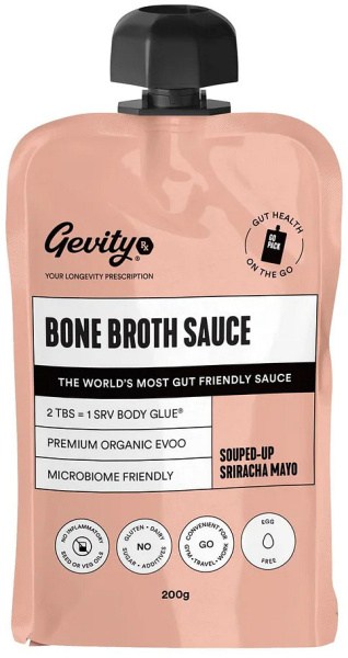 Gevit Rx Bone Broth Sauce Souped-Up Sriracha Mayo Go Pack 200ml