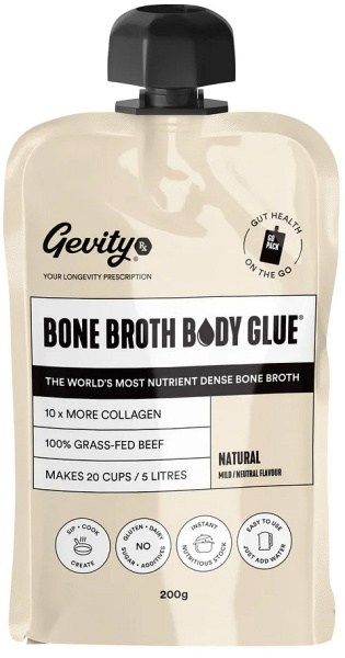 Gevity Rx Bone Broth Body Glue Concentrate Go Pack Natural  200g