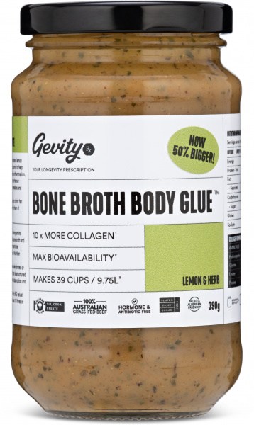 Gevity Rx Bone Broth Body Glue Lemon & Herb  390g