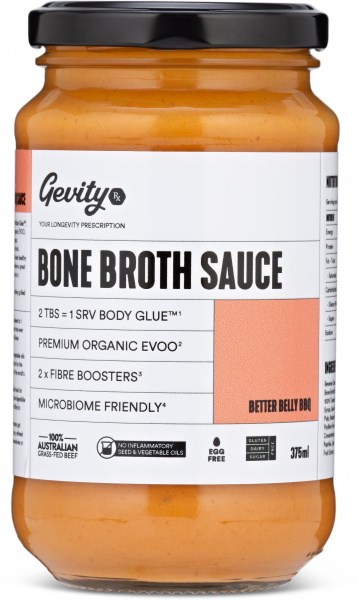 Gevity Rx Bone Broth Sauce Better Belly BBQ  375ml