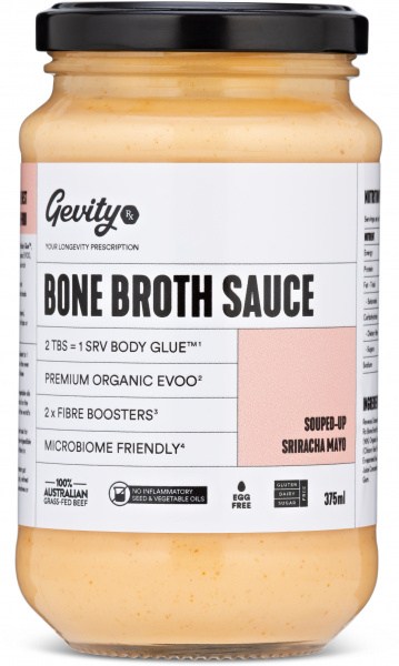 Gevity Rx Souped-Up Sriracha Mayo - Bone Broth Sauce  375ml