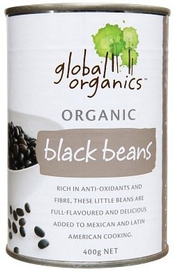 Global Organics Black Beans 400g
