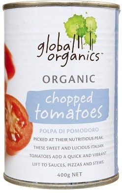 Global Organics Chopped Tomatoes 400g