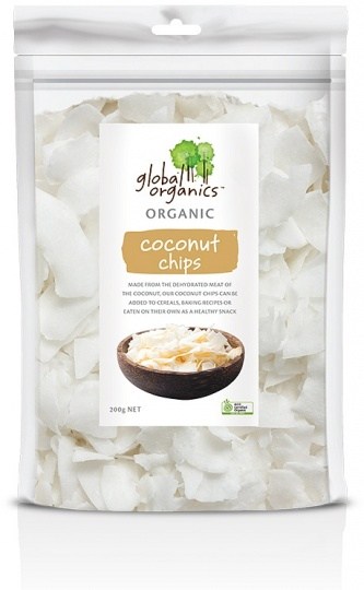 Global Organics Organic Coconut Chips  200g