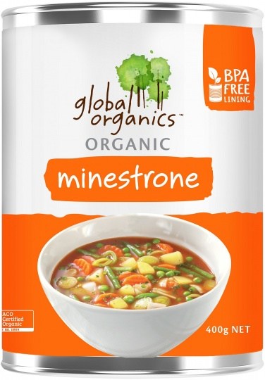 Global Organics Organic Minestrone Soup 400g