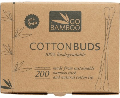 Go Bamboo Cotton Buds 100% Biodegradable 200pk